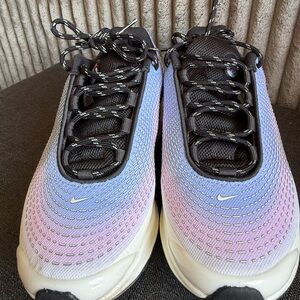 Nike Black and Purple Gradient Sneakers